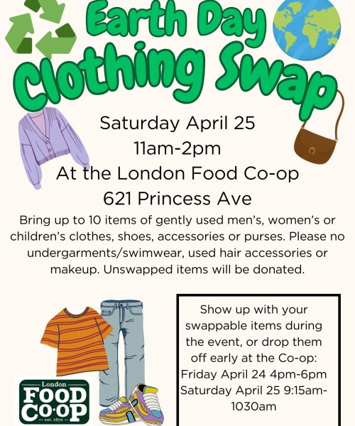 clothing swap poster